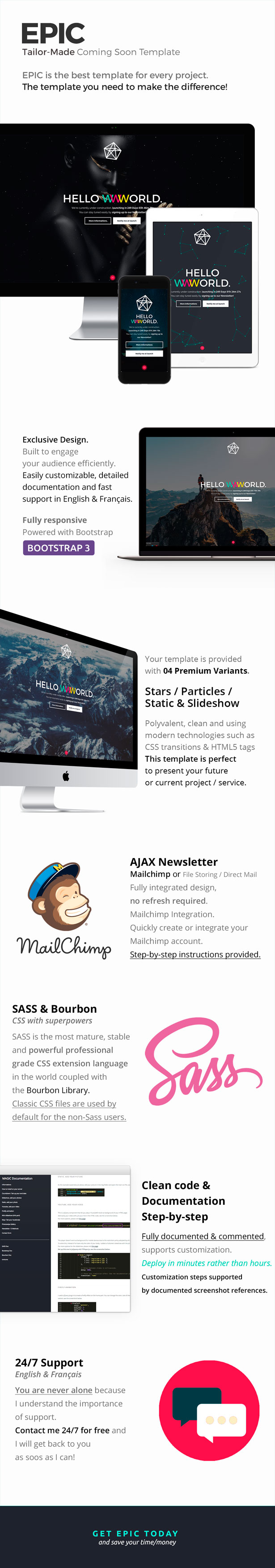 EPIC - Tailor-Made Coming Soon Template