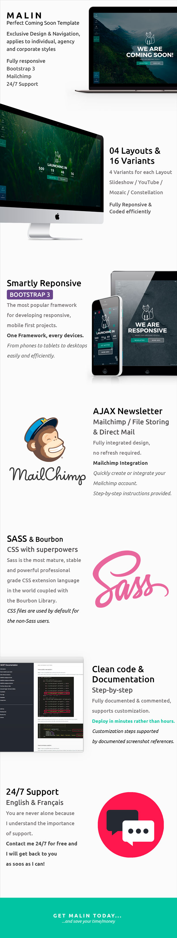 MALIN - Perfect Coming Soon Template